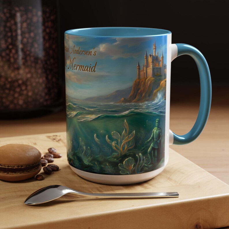 Hans Christian Andersen The Little Mermaid Mug | Classic Fairytale Coffee Cup | Literary Gift for Book Lovers | Ocean Art | Bookish Tea Cup 画像 19