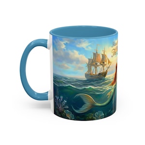 Hans Christian Andersen The Little Mermaid Mug | Classic Fairytale Coffee Cup | Literary Gift for Book Lovers | Ocean Art | Bookish Tea Cup 画像 5