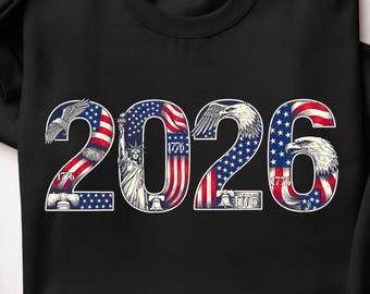 USA 2026 Sweatshirt: America 250th Anniversary Hoodie, Patriotic Eagle 2026 Crewneck, Semiquincentennial Gift , United States Heritage
