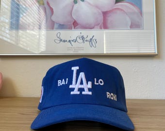 Blauwe Los Angeles Dodgers Roki Sasaki vintage hoed