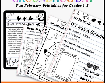 Groundhog Day Activities & Worksheets | Fun February Printables for 1st–5th Grade