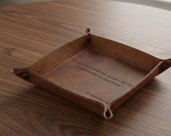 Aangepaste leren blad bijbelvers, gepersonaliseerde catchall bijbelverzen, decor christelijk cadeau