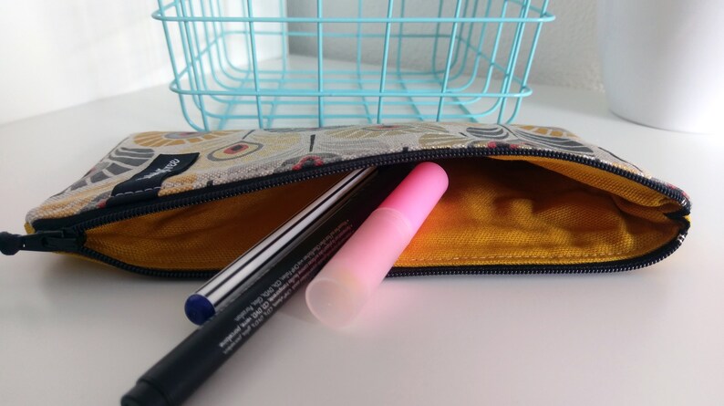 notions purse Pencil case zipper pouch gold foil etui pennenzakje zipper bag