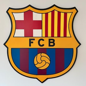 3D logo FC Barcelona - colored
