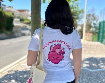 Pink heart - t-shirt - ambulatorio.creazioni