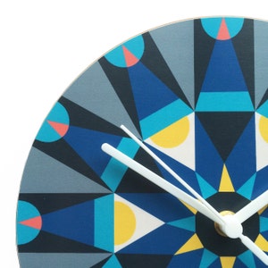 Galaxy clock Grey & blue image 1