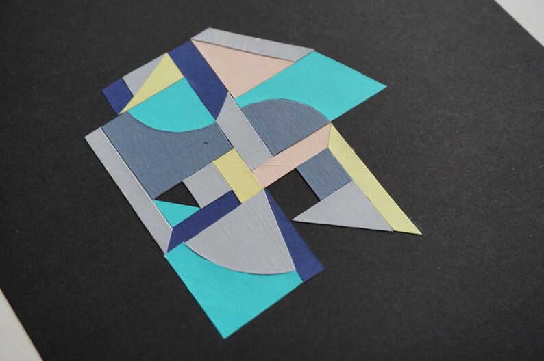 Shape Study No.1 paper collage