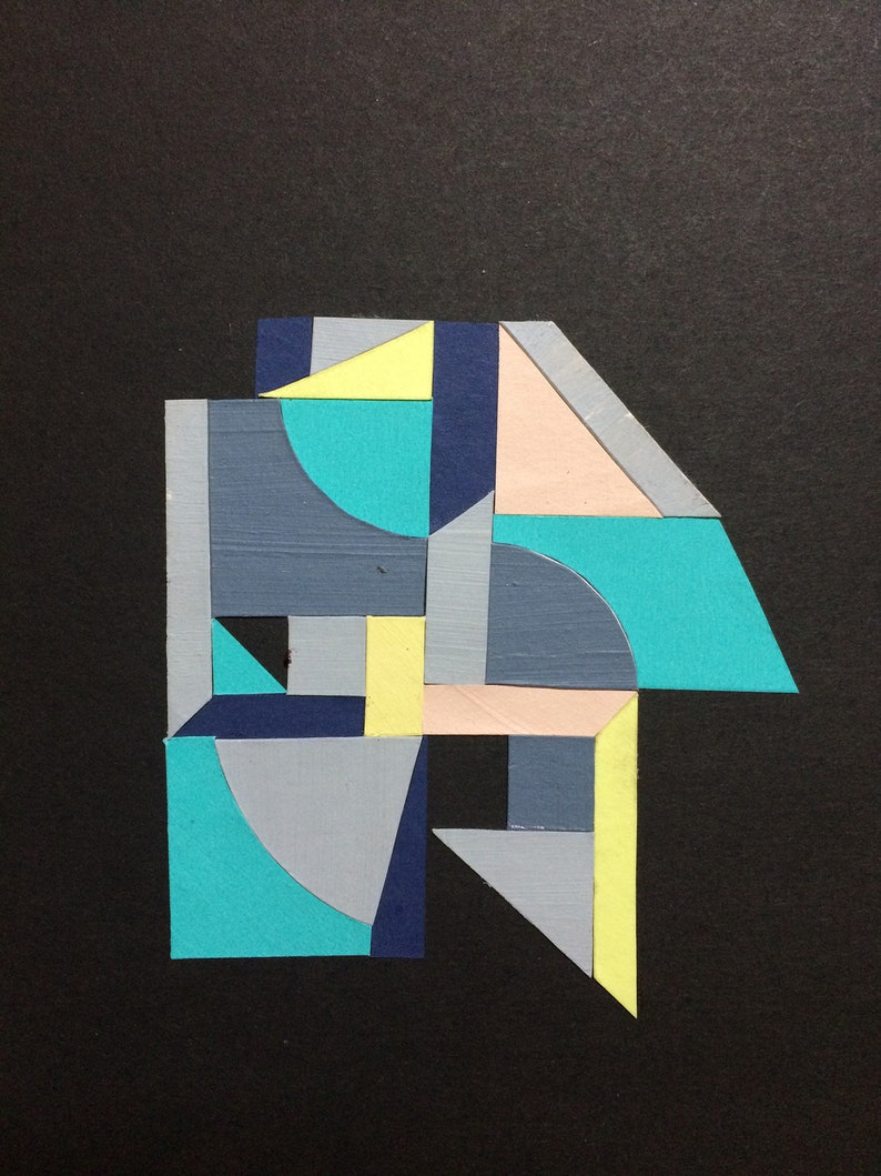 Shape Study No.1 paper collage