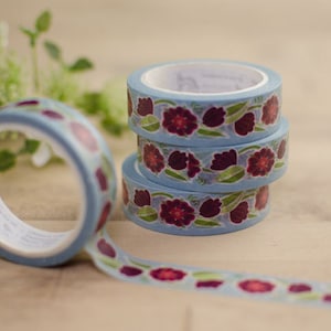 Washi Tape - Folly - red tudor rose