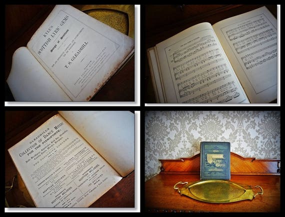 Antique Book Scottish Song Book Kyle S Scottish Lyric Etsy