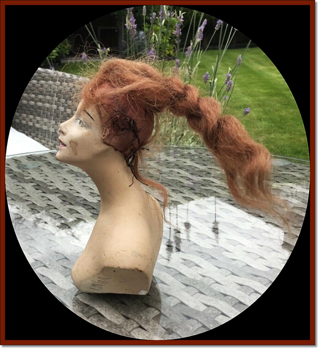 Ancienne Demi-Tête De Poupée Boudoir - Tête Seule Non Montée - Vintage France