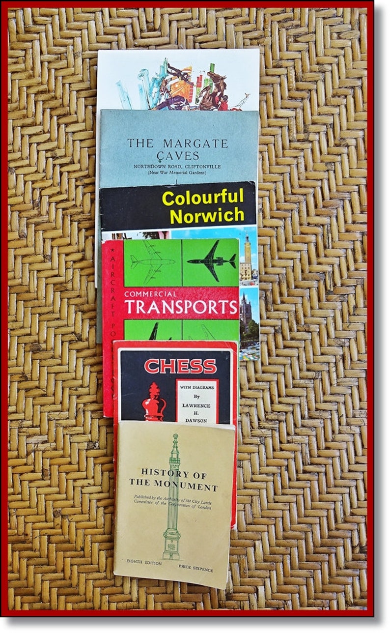 Vintage Books, Book Bundle, Olympics, Old English Books, Chess Book, Mixed Mdia Supplies, Assemblage Ephemera, Vintage Ephemera image 5