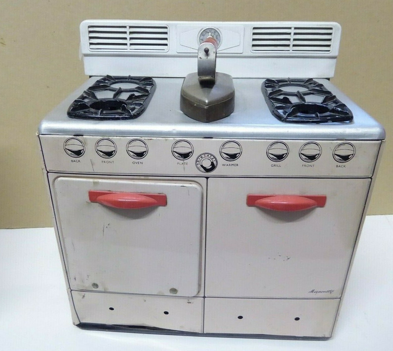 Vintage Childs Stove Pretend Play Kitchen Cooker METTOY Etsy
