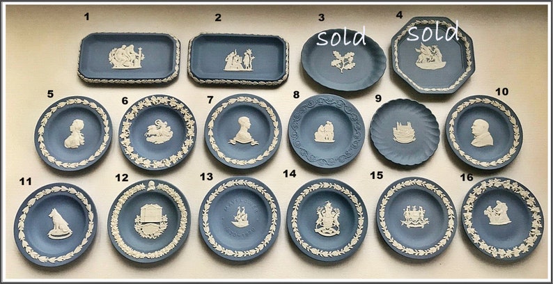 Wedgewood Jasper Ware, Jasperware, Jos. Wedgewood, Wedgewood Blue, Buy All For A Ready Made Collection, Display Items image 4