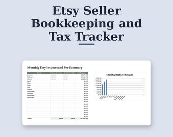 Calculadora de impuestos para tiendas Etsy en Google Sheets, hoja de cálculo para contabilidad de pequeñas empresas, herramienta de seguimiento de ingresos y gastos para vendedores creativos en Excel.