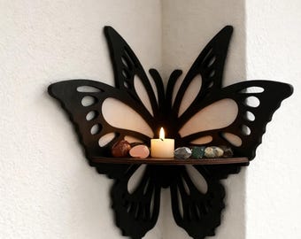 Schmetterlings-Eck-Wandregal - Design 5