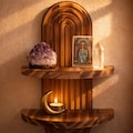 Sacred Arch Mini Altar Shelf for Crystals & Spiritual Decor - Crystal Display product logo