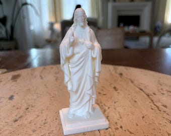 Beeld van het Heilig Hart van Jezus, optionele gepersonaliseerde sokkel, 6-10 inch PLA-print