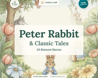 Peter Rabbit en klassieke verhalen – Toniebox-audioverhalen voor kinderen – 10 korte verhalen – 3-7 jaar