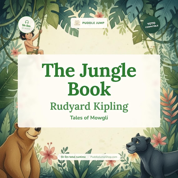 The Jungle Book Audiobook for Yoto MYO | Kipling Classic Kids Digital Download