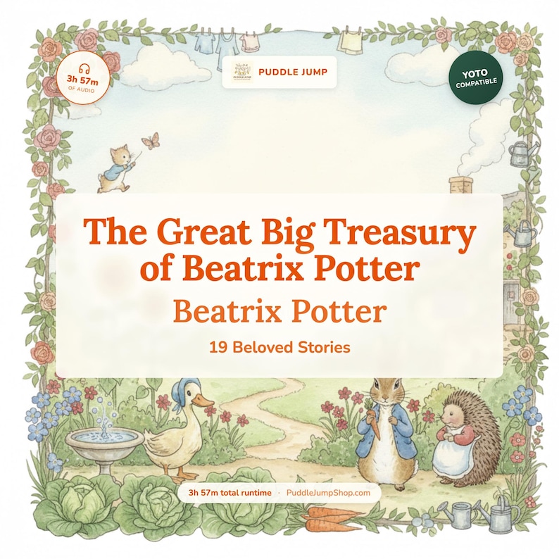 Yoto MYO Audiobook – The Big Treasury of Beatrix Potter – Kids Ages 5–10 MP3 image 1