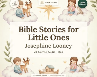 Bible Stories for Little Ones – Yoto Bedtime Audio Stories for Kids – 18 Short Stories – Ages 3-7