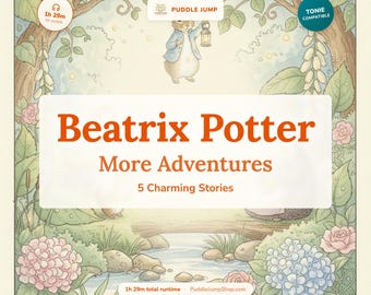Meer Beatrix Potter-avonturen – Toniebox-audioverhalen voor kinderen – 5 langere verhalen – 4-8 jaar