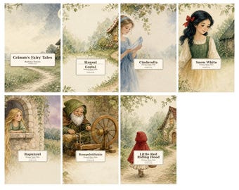 Grimm Fairy Tales Yoto MYO Labels Pack | 7 printbare kaartstickers (digitale download)