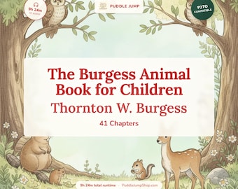 Burgess Animal Book Audiobook for Yoto MYO | 41 Kids Stories Digital Download