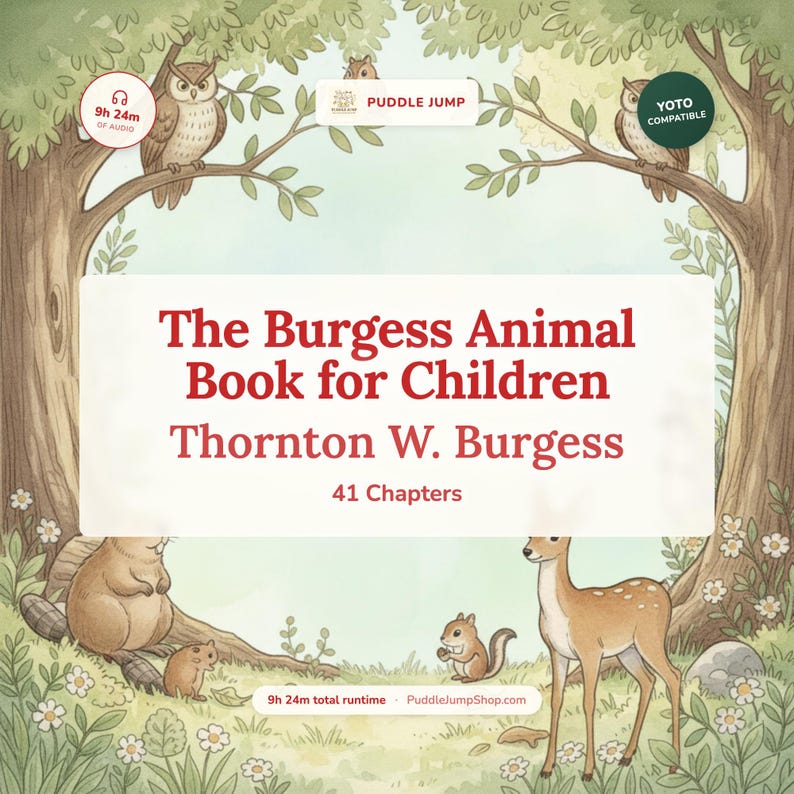 The Burgess Animal Book for Children – Yoto Audio Stories for Kids – 41 Animal Stories – Ages 5–10 image 1