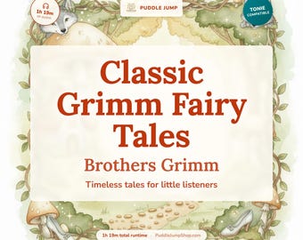 Klassieke Grimm-sprookjes – Toniebox-audioverhalen voor kinderen – 6 korte verhalen – 4-8 jaar