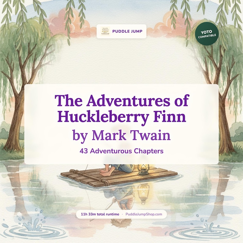 The Adventures of Huckleberry Finn – Yoto Complete Audiobook for Kids – Ages 7–12 image 1