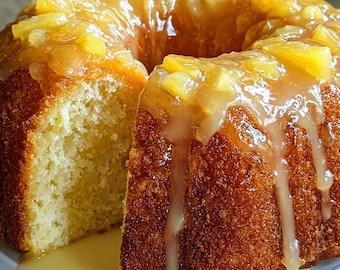 Receta de pastel de piña, queso crema y glaseado de piña (PDF) – Guía fácil de repostería