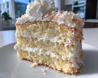 Receta de pastel de coco en forma de nube: postre casero ligero y esponjoso