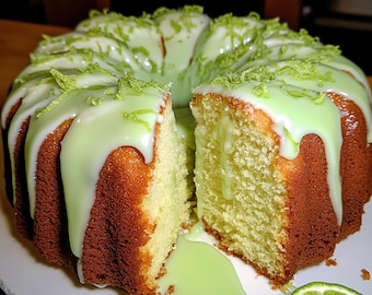 Key Lime Pound Cake Recipe PDF – Moist Citrus Cake – Easy Baking Guide