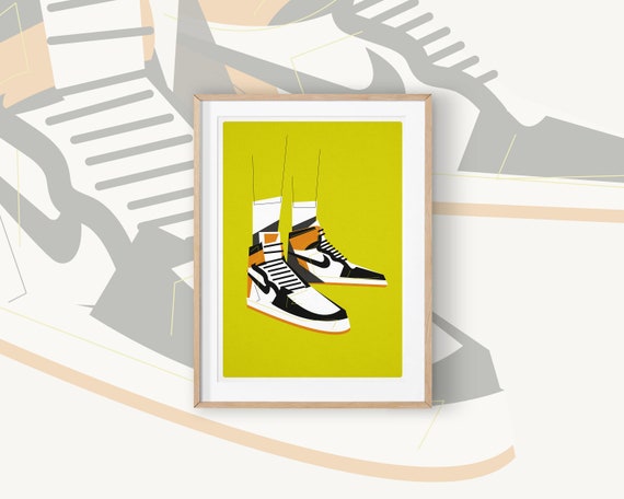 Nike Air Jordan 1 Shattered Backboard Poster by SneakerheadArtwork