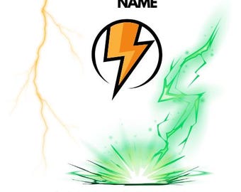 Plantilla de logotipo eléctrico / Diseño editable en Canva para empresas comerciales / Logotipo de rayo moderno