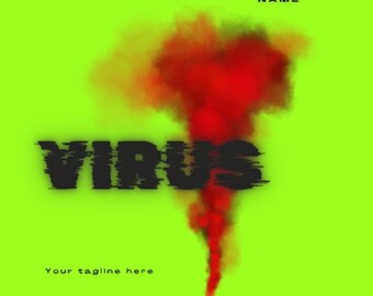 Plantilla de logotipo editable y atrevida / Diseño de marca moderno con efecto humo / Logotipo creativo de Canva