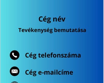 Céges bemutatkozó sablon - szerkeszthető Canva sablon