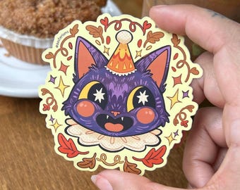 Naklejka Jesienny Kotek