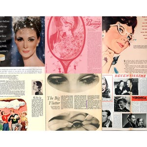 Sidor från tidskriften Beauty Tips från 1950-talet | Vintage Ephemera (digital nedladdning) bild 6