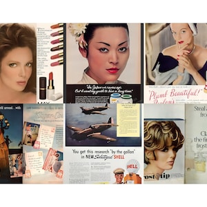 Sidor från tidskriften Beauty Tips från 1950-talet | Vintage Ephemera (digital nedladdning) bild 8