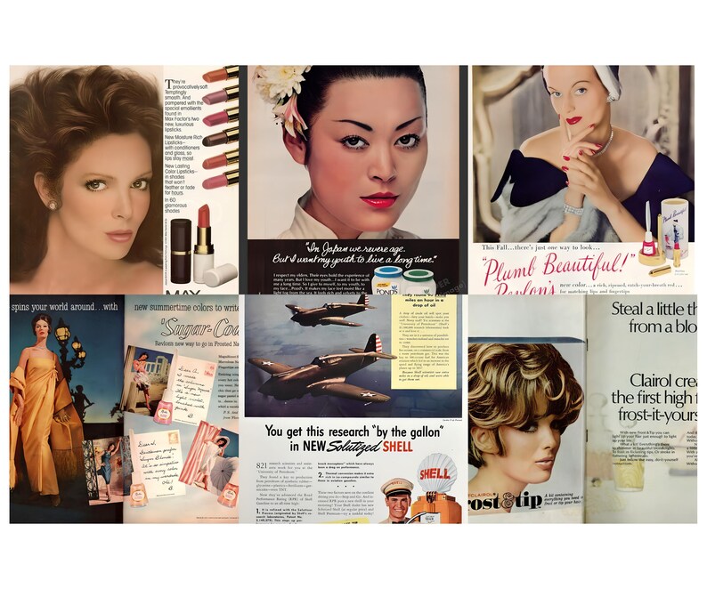 Sidor från tidskriften Beauty Tips från 1950-talet | Vintage Ephemera (digital nedladdning) bild 8