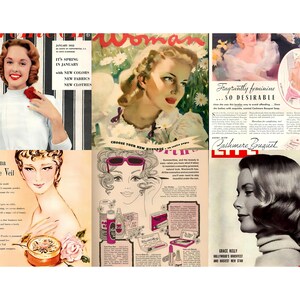Sidor från tidskriften Beauty Tips från 1950-talet | Vintage Ephemera (digital nedladdning) bild 7