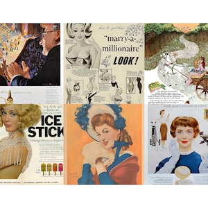 Sidor från tidskriften Beauty Tips från 1950-talet | Vintage Ephemera (digital nedladdning) bild 9