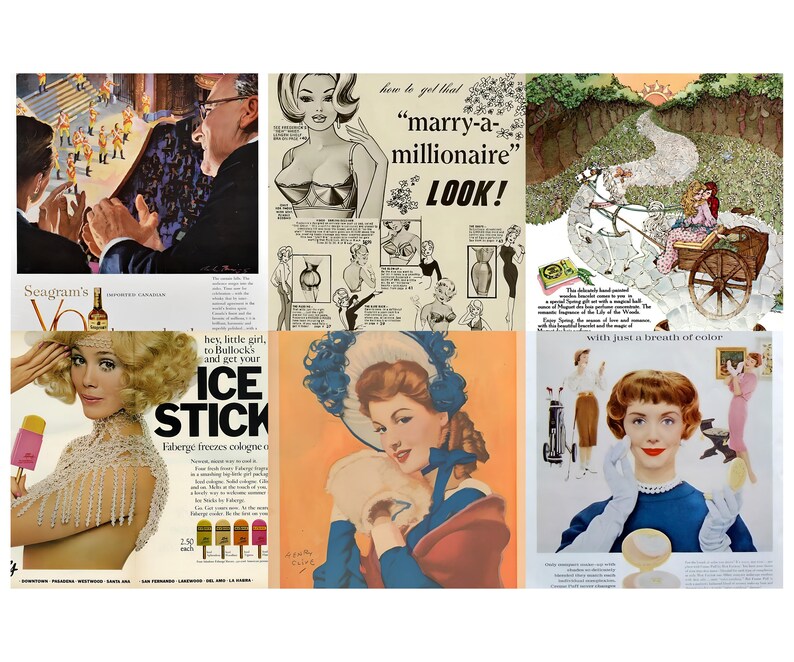 Sidor från tidskriften Beauty Tips från 1950-talet | Vintage Ephemera (digital nedladdning) bild 9
