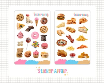 Sticker Sheet - Sweets | journal stickers, planner stickers, scrapbook stickers, journaling, bullet journal stickers, decorative stickers