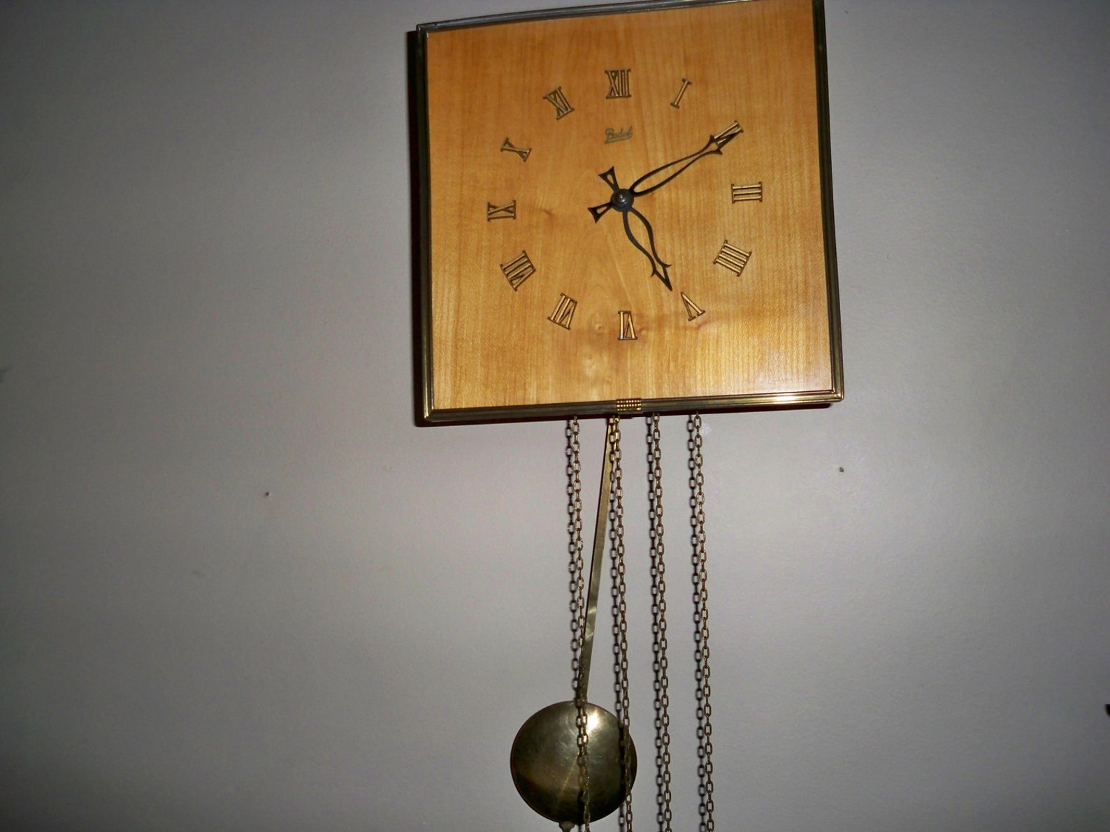 Vintage German 8 Day Pendulum Weight Driven Wall Clock Made By Etsy