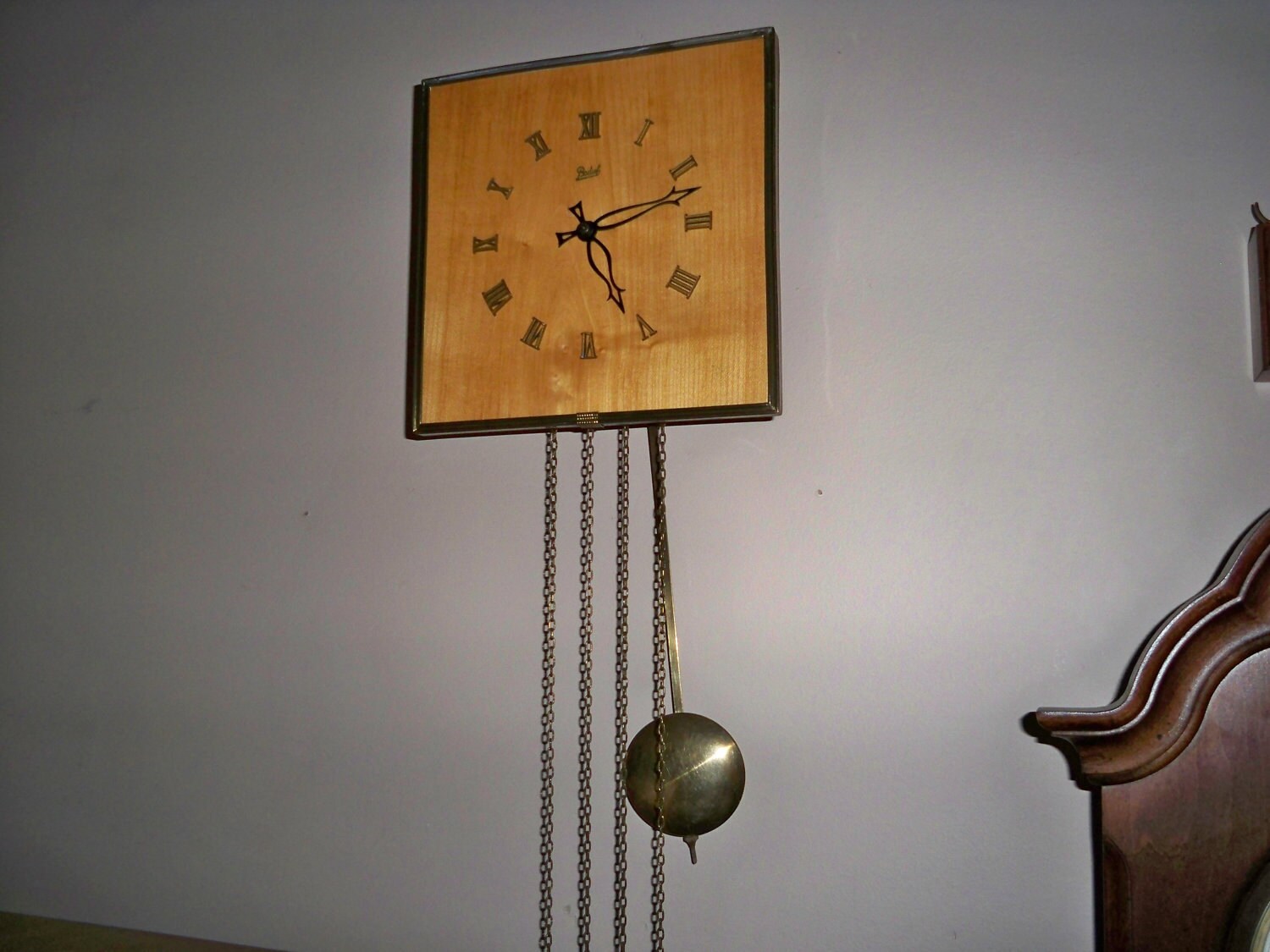 Vintage German 8 Day Pendulum Weight Driven Wall Clock Made By Etsy