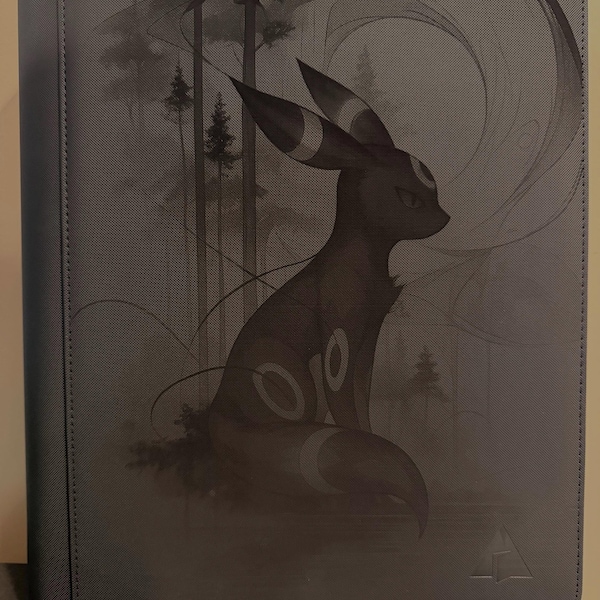 Pokémon - Umbreon Custom Black 9 Pocket Top Loader Trading Card Binder